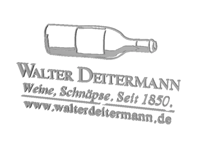 3D model for Walter Deitermann Wine Logo