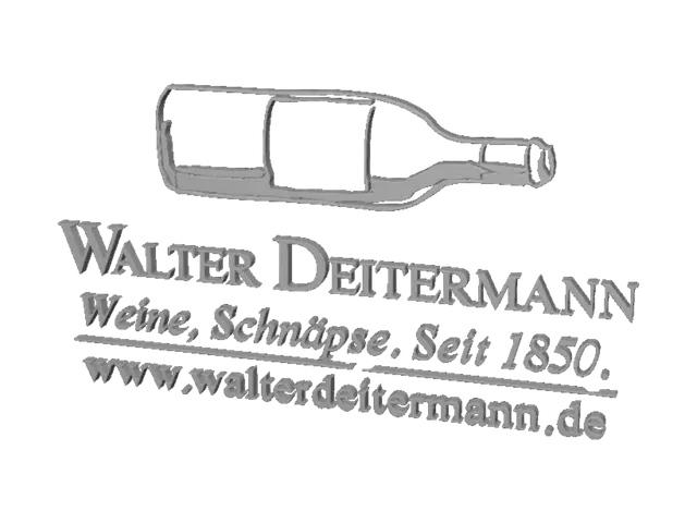 3D model for Walter Deitermann Wine Logo