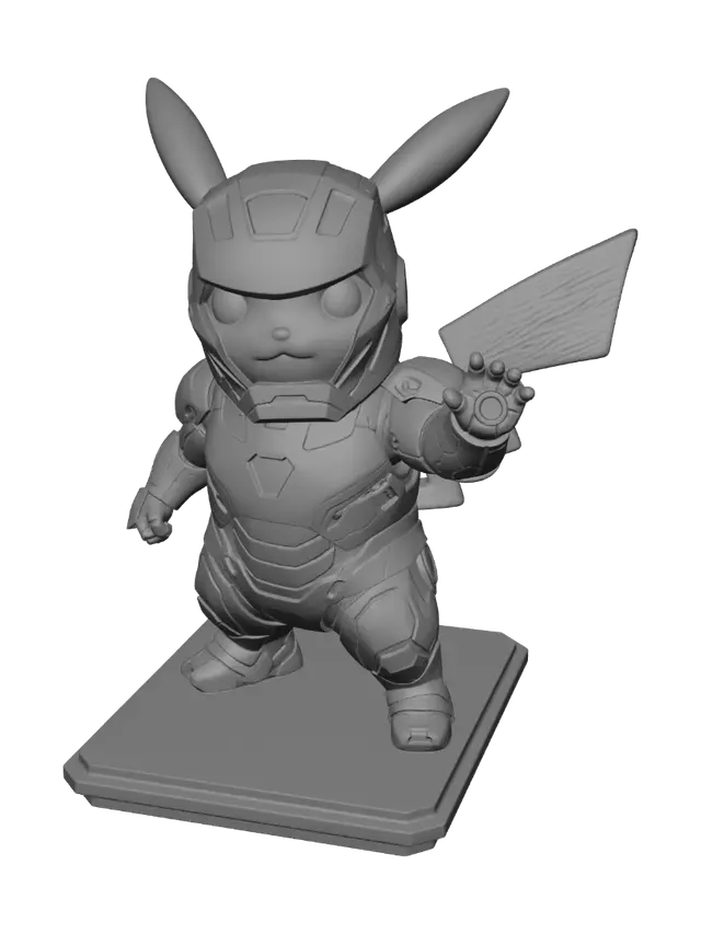 3D model for Pikachu in Iron Man Armor