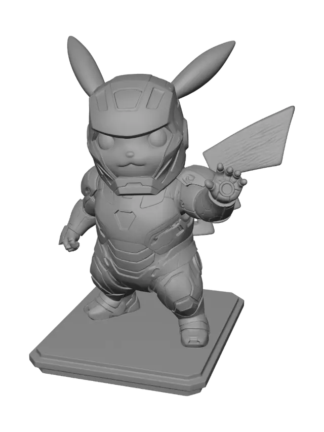 3D model for Pikachu in Iron Man Armor