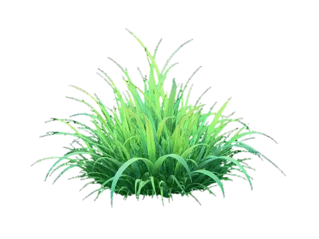 Emerald Grass Tuft-3D-Modell, KI-generiert