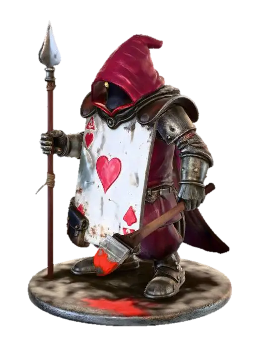alice in wonderland 3D model, vytvořený pomocí AI