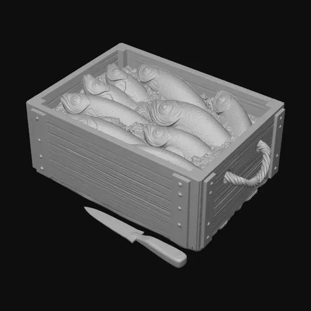 3D model for fish box