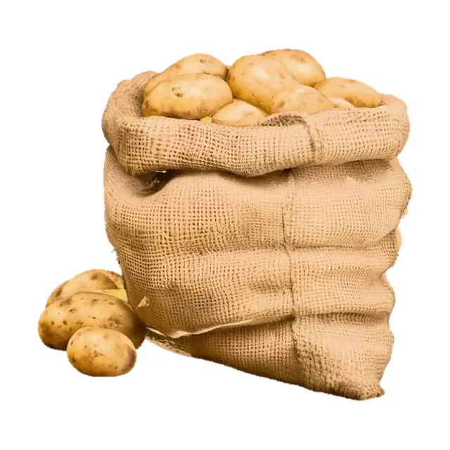 Burlap Sack of Potatoes - Harvest 3D model, vytvořený pomocí AI