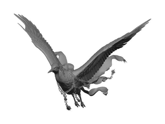 3D model for 仙鹤