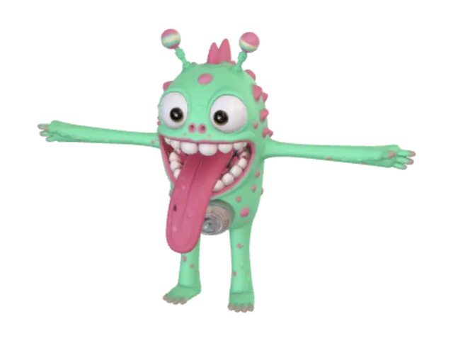 3D model for Tongue-Tastic Alien