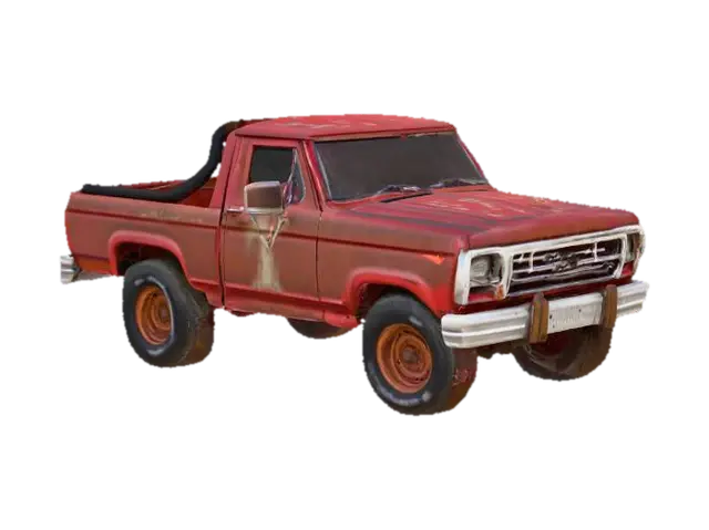 Mô hình 3D rusty pickup ford bronco - Offroad, được tạo bằng AI