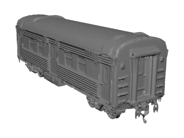 3D model for change broken windows to not broken and do this coach wagon to winter variant
