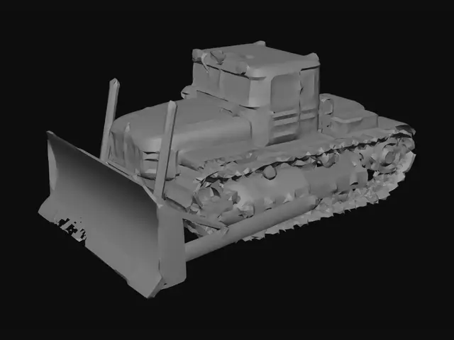 3D model for change this tractor to snowy variant but do not change color of the tractor