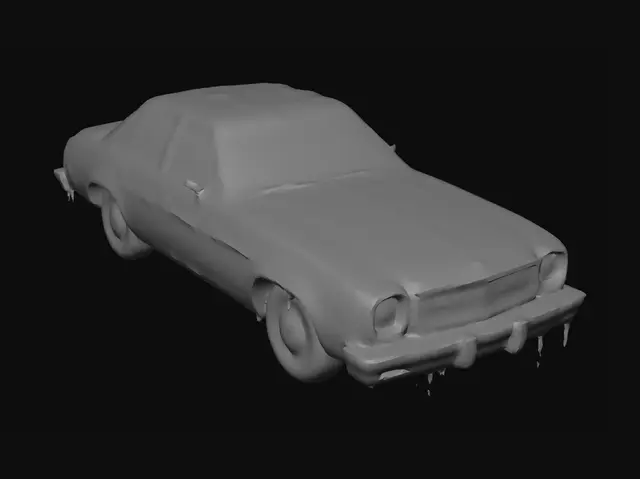 3D model for change this car to snowy variant