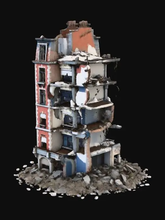 3D model for Ruined High-Rise