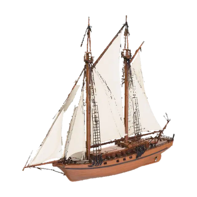 sailing ship Baltic cutter - Maritime 3D model, vytvořený pomocí AI