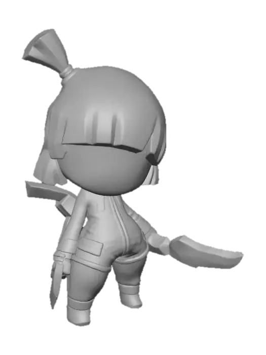 3D model for Adventurer Chibi