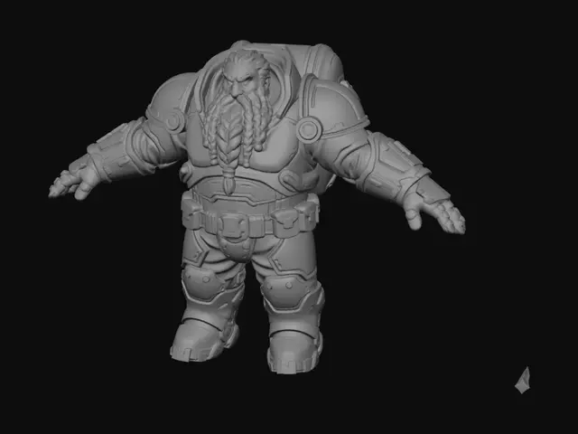 3D model for Dwarven Armored Sentinel