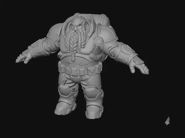 3D model for Dwarven Armored Sentinel
