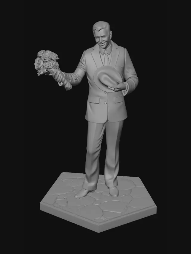 3D model for Gentleman with a Bouquet