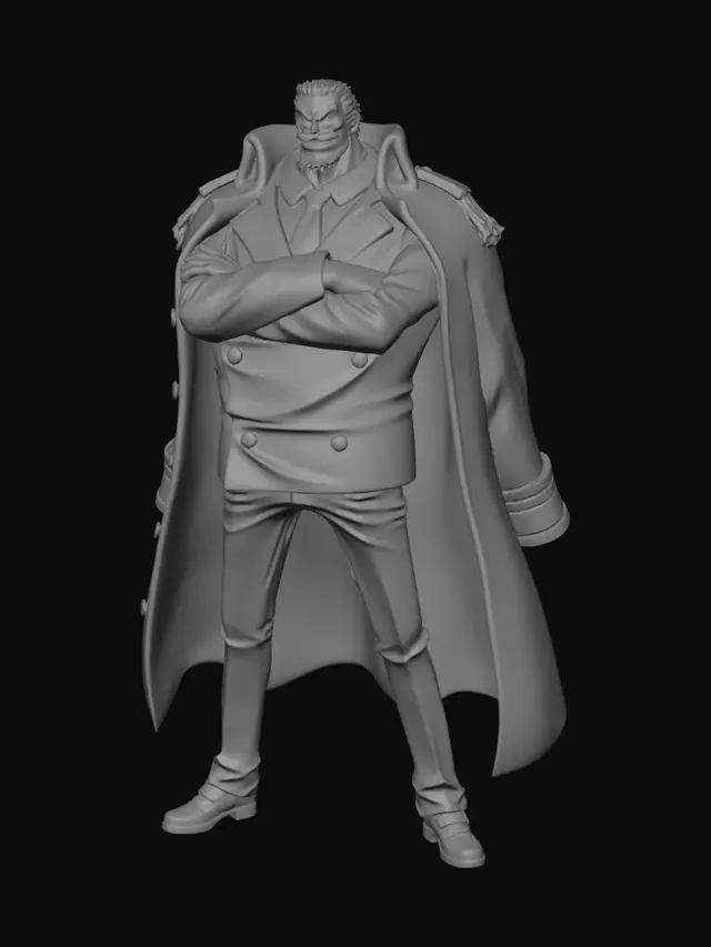 3D model for Blue-Coat Captain with Cape
