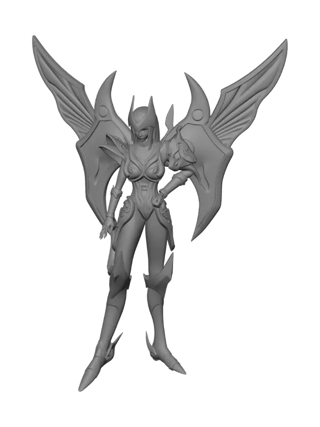 3D model for Crimson Phoenix Valkyrie