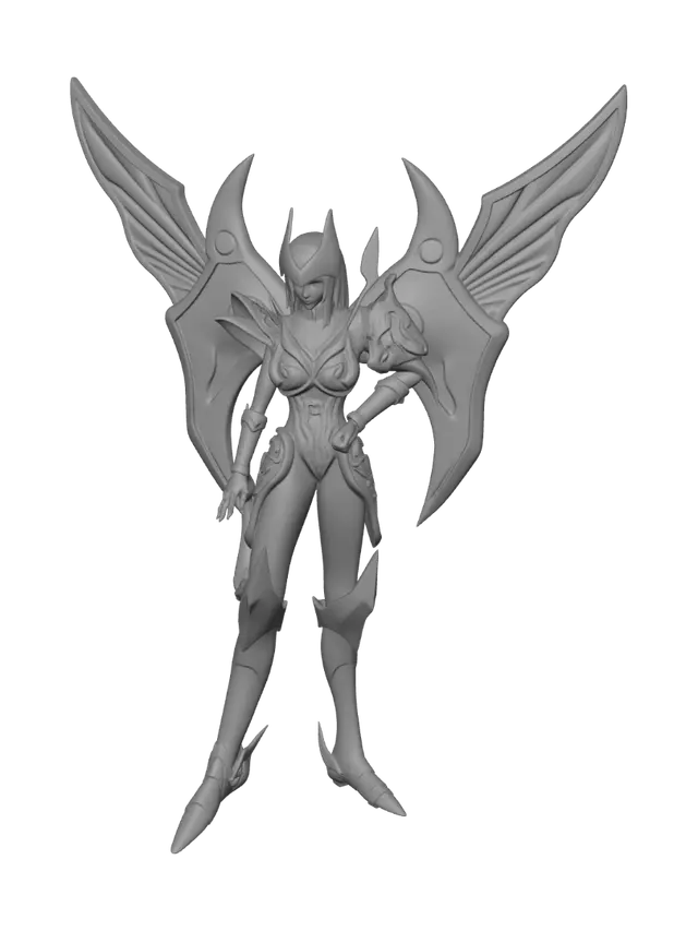 3D model for Crimson Phoenix Valkyrie