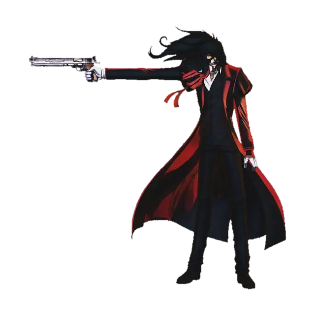 Hellsing alucard का AI द्वारा बनाया गया 3D मॉडल