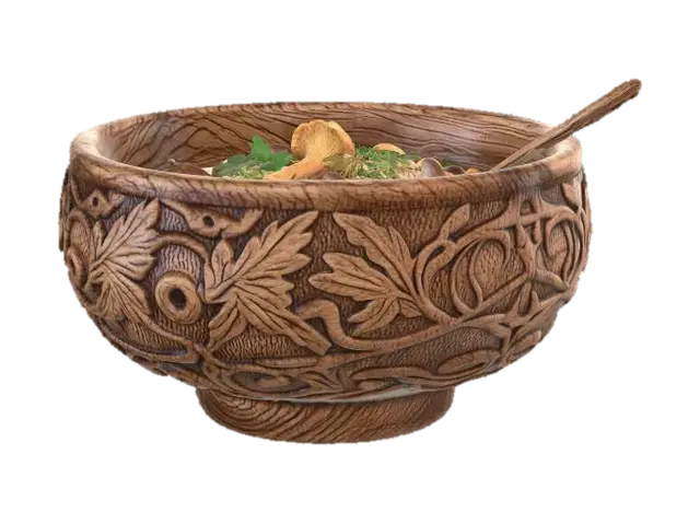 soup 3D model, vytvořený pomocí AI