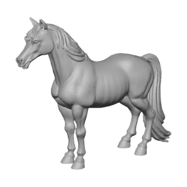 3D model for low poly horse