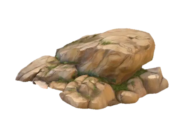 Desert Stone Essence 3D model, vytvořený pomocí AI
