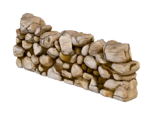 Modelong 3D na Stone Barrier - Natural, ginawa ng AI