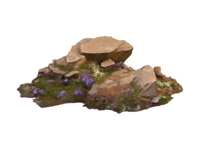 Modelong 3D ng Meadow Rocks, ginawa ng AI
