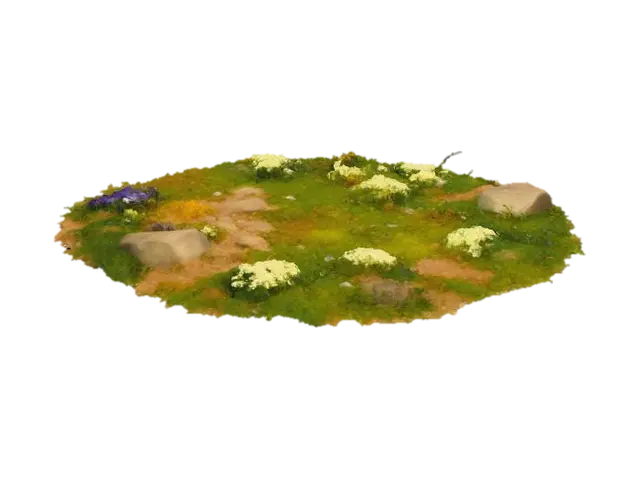 Pathway Blooms 3D model, vytvořený pomocí AI