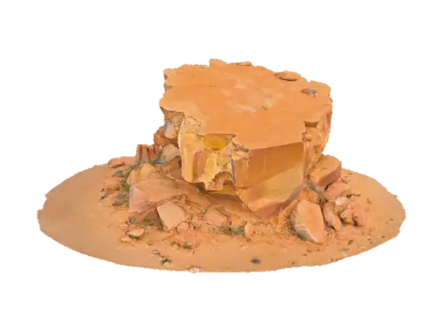 Desert Monolith - Geology model 3D, wygenerowany przez AI