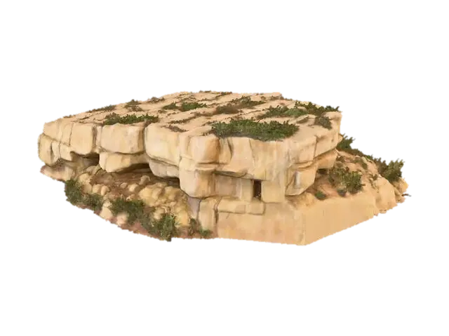 Desert Bluff Formation - Geology model 3D, wygenerowany przez AI