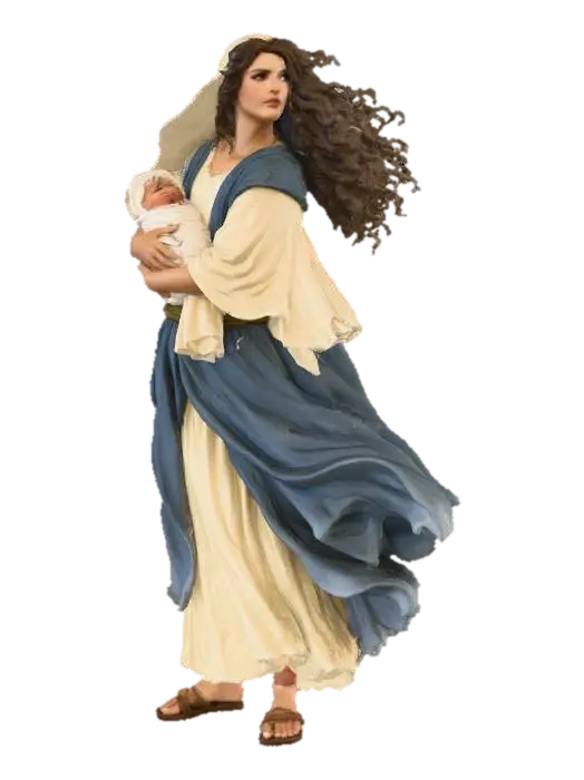 Madonna and Child - Iconic 3D model, vytvořený pomocí AI
