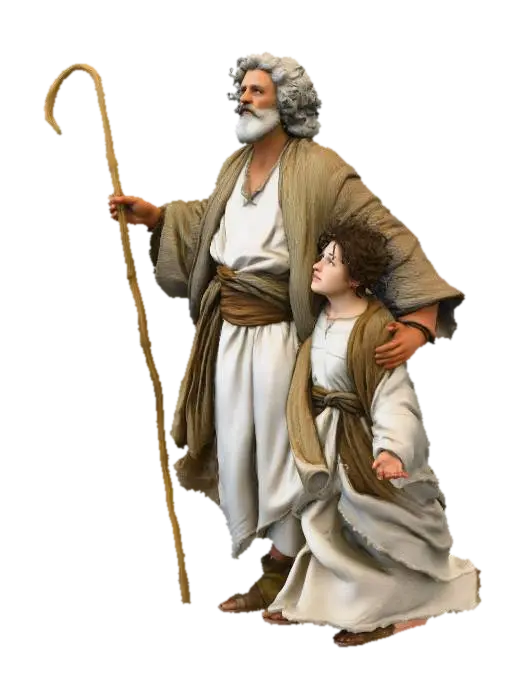 The Shepherd and the Child 3D model, vytvořený pomocí AI