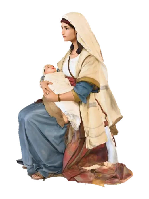 Mother and Child 3D model, vytvořený pomocí AI