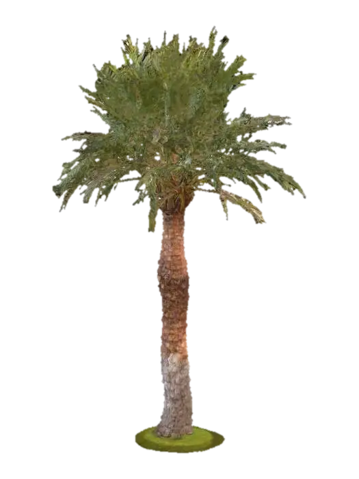 Solitary Palm 3D model, vytvořený pomocí AI