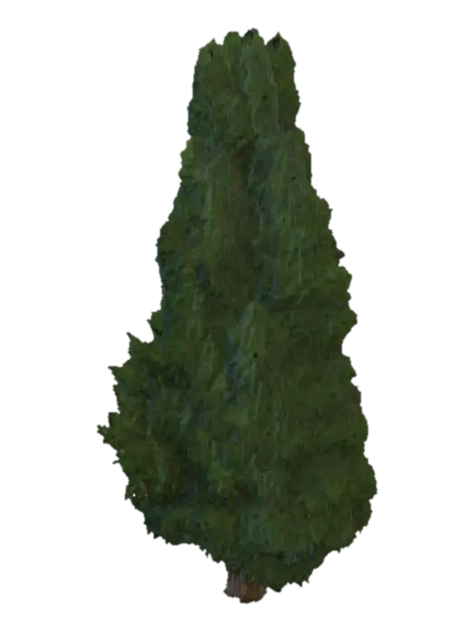 Evergreen Tower - Greenery 3D model, vytvořený pomocí AI