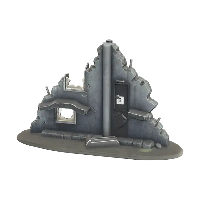 3D model for Modern Destroyed City