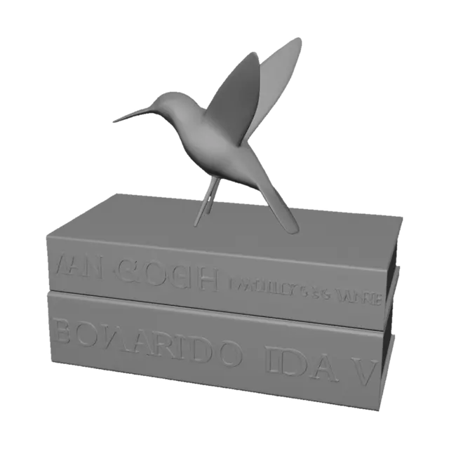 3D model for Emerald Origami Bird