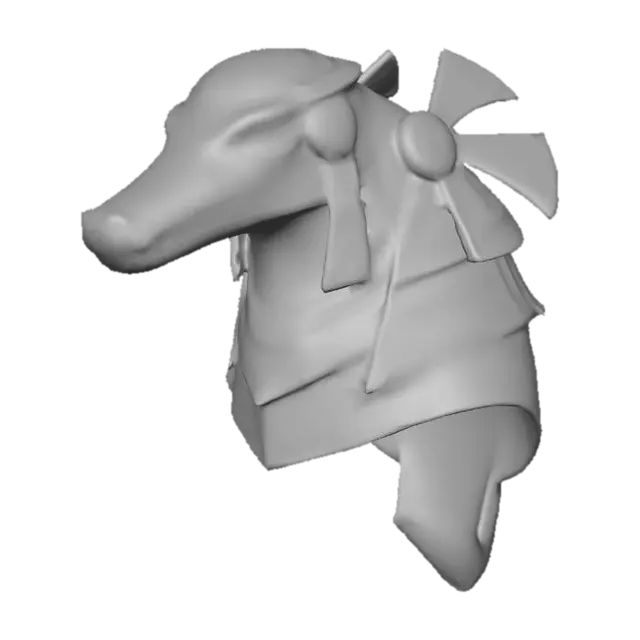 3D model for Crocodile Armor Helmet