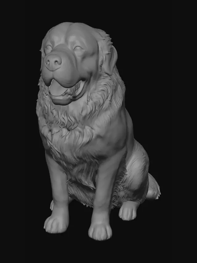 3D model for Gentle Giant Saint Bernard