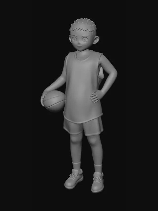 3D model for Young Basketball Player