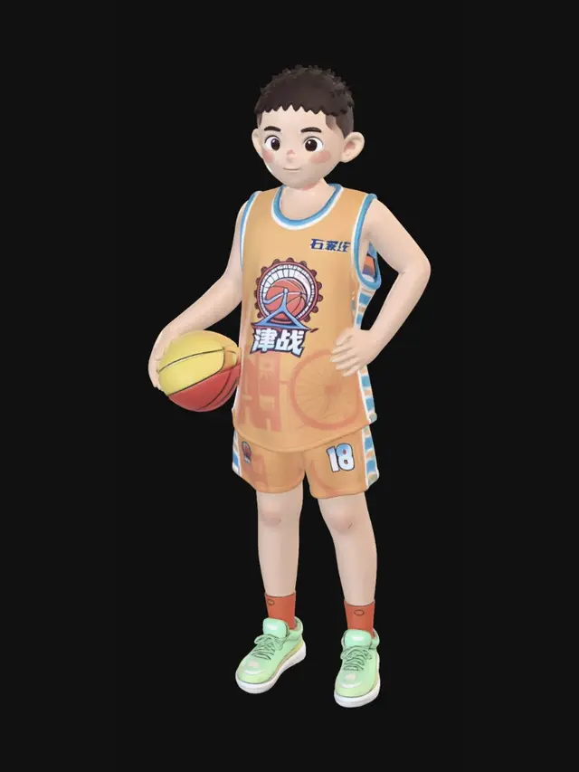3D model for Young Basketball Player