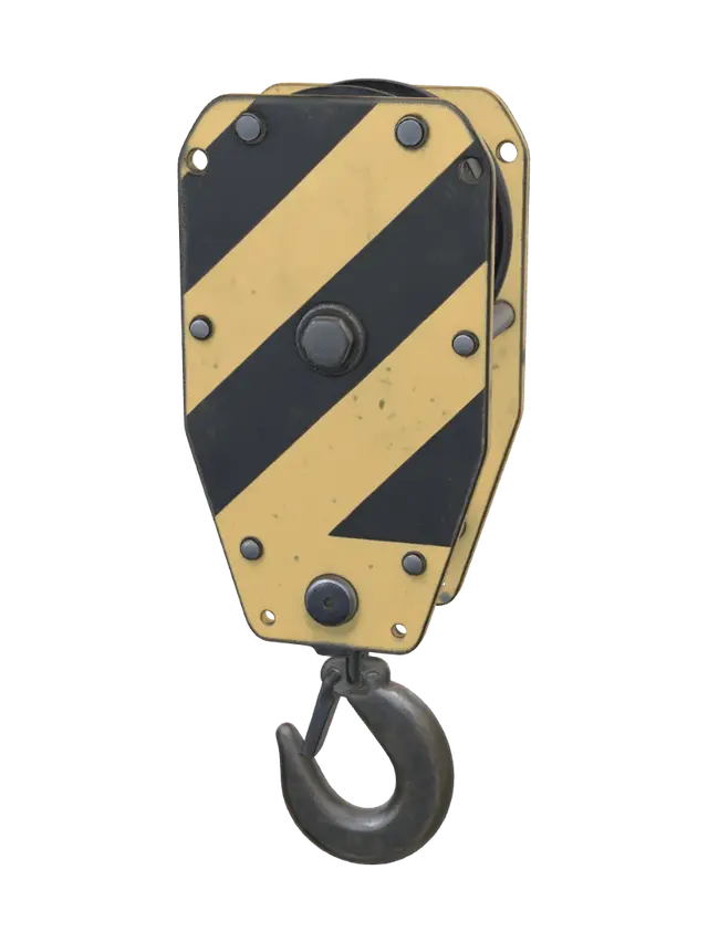 3D model for Pulley Block with Hook