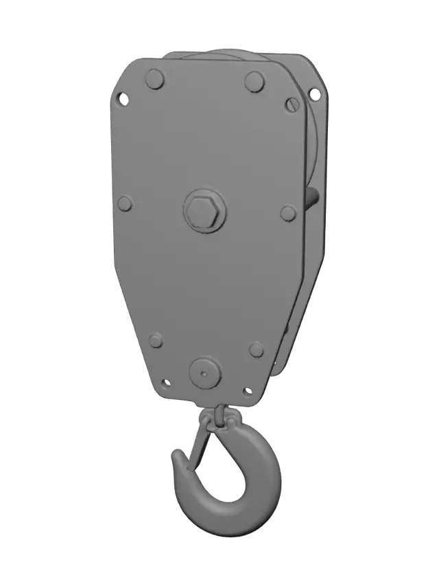 3D model for Pulley Block with Hook