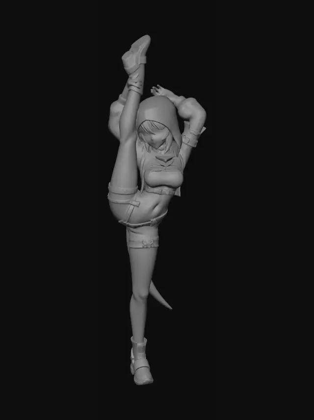 3D model for Green-Haired Acrobat