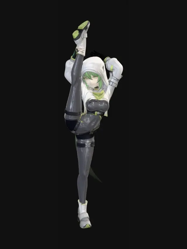 3D model for Green-Haired Acrobat
