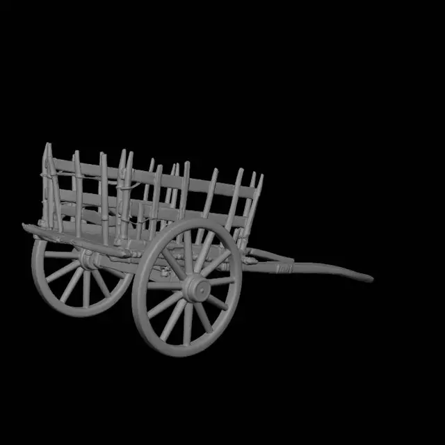 3D model for Weathered Wagon