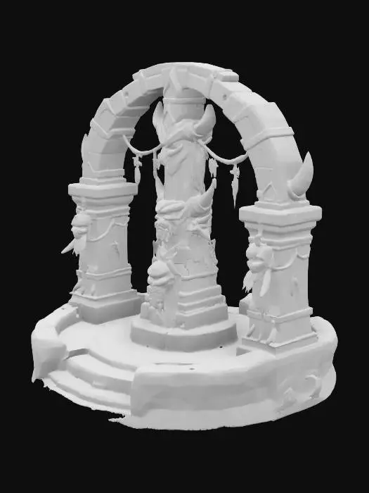 3D model for Stone Totem Shrine