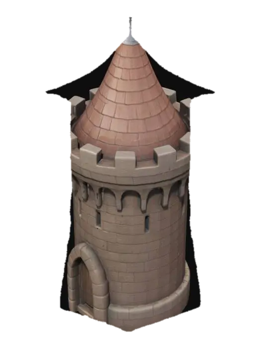 3D model for Medieval Tower